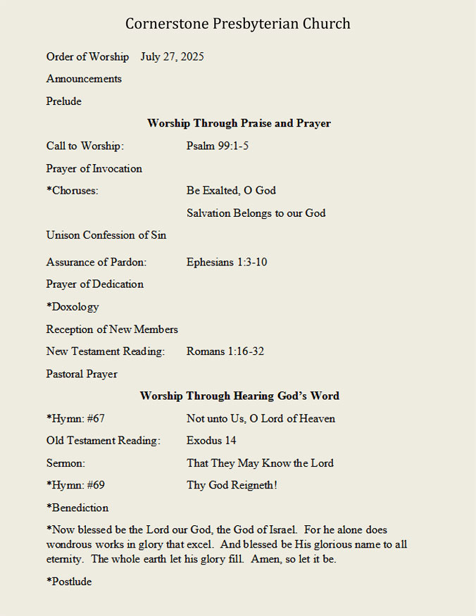 Weekly Bulletin