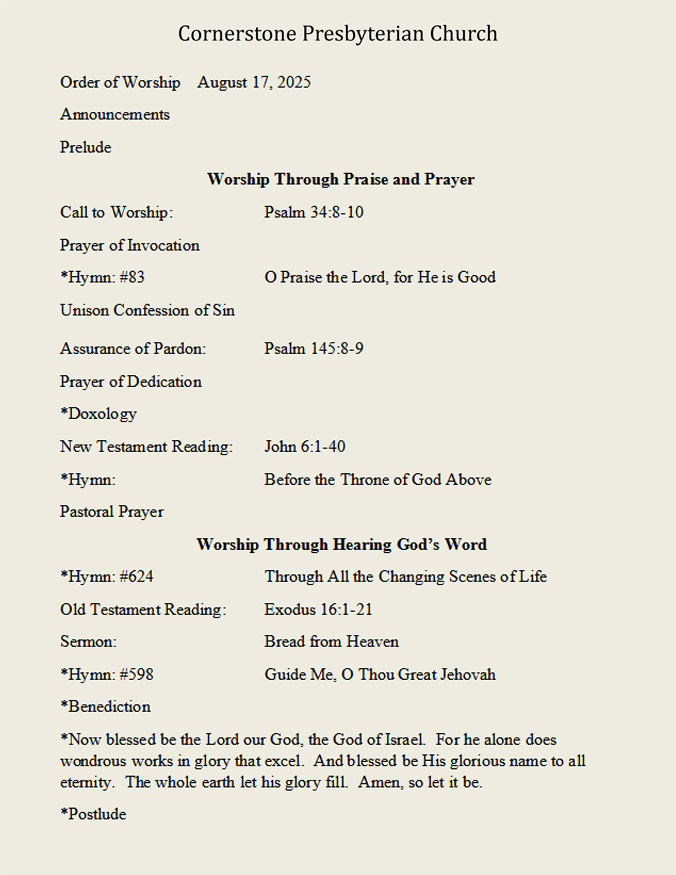 Weekly Bulletin