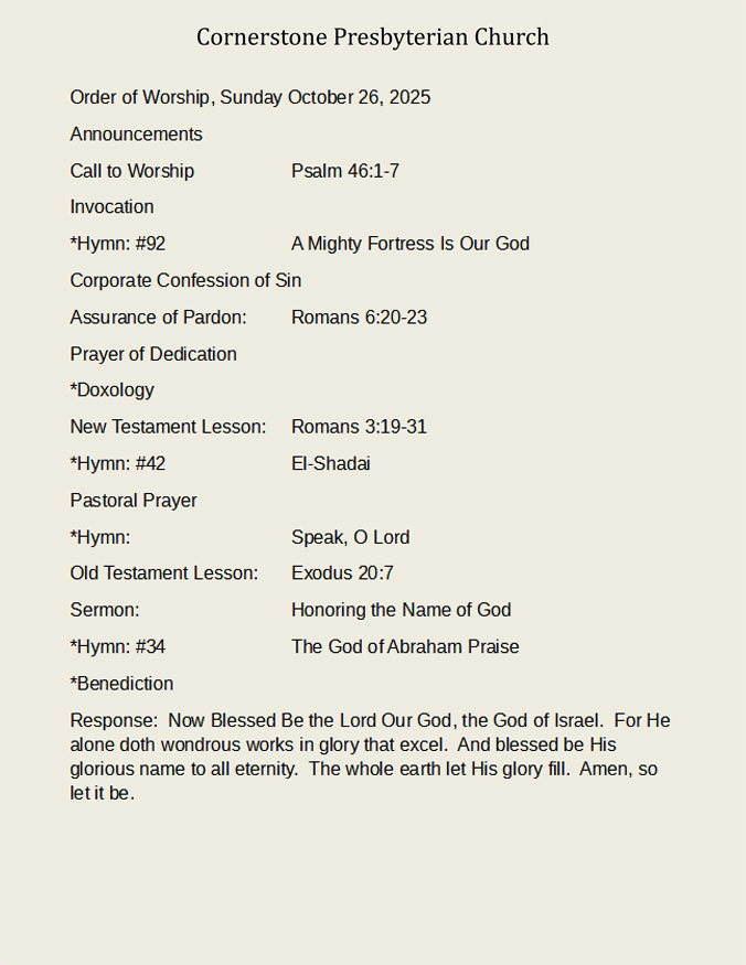 Weekly Bulletin