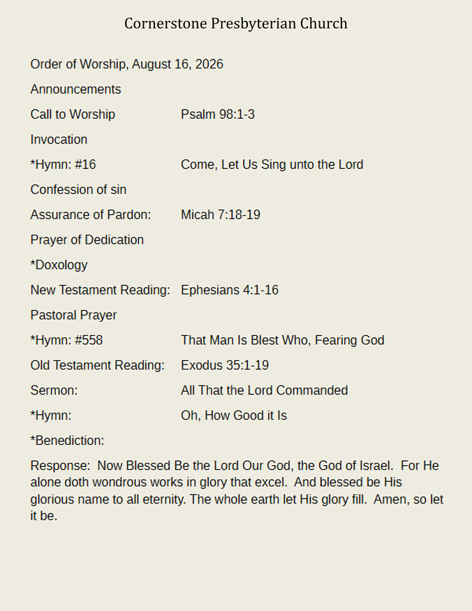 Weekly Bulletin
