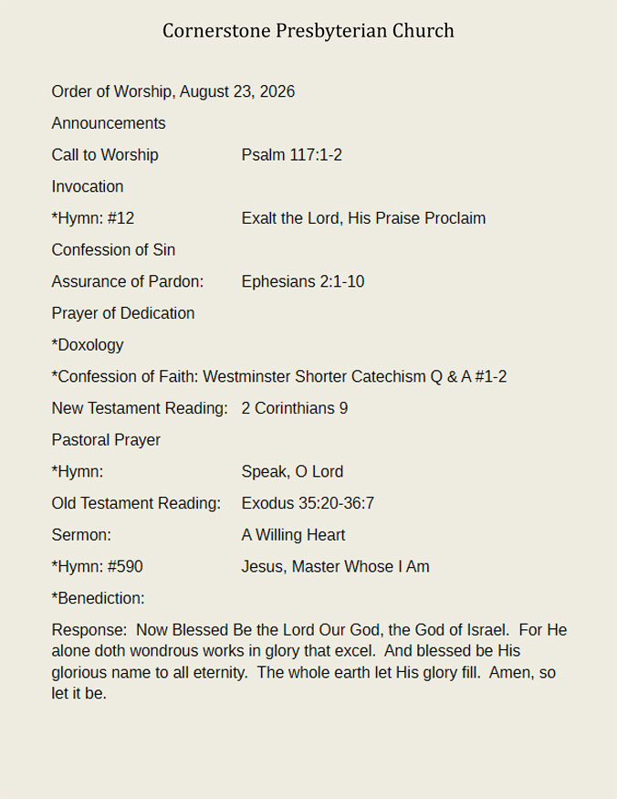 Weekly Bulletin