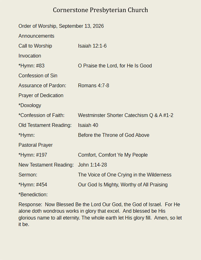 Weekly Bulletin